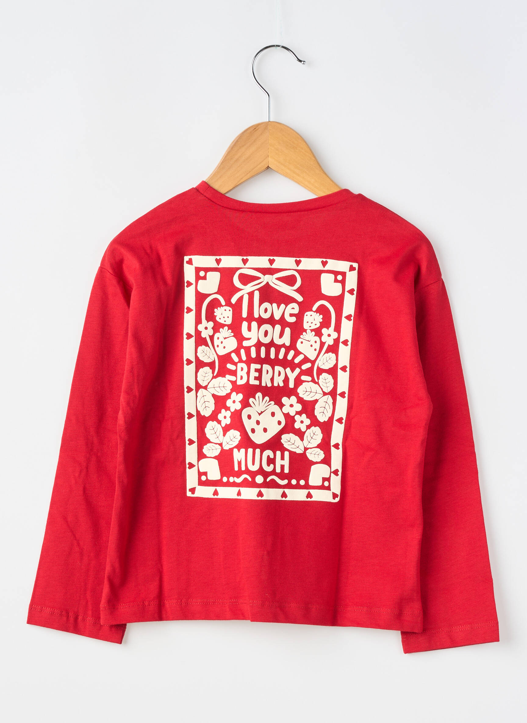 Tricou elasticitate mâneci lungi roșu MAYORAL fată