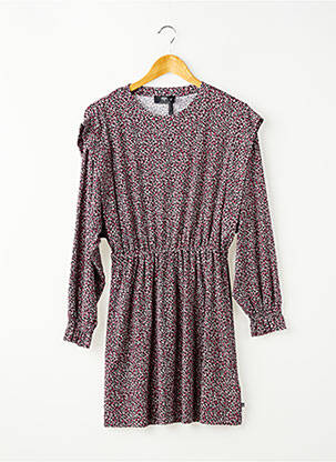 Rochie midi guler rotund mâneci lungi negru LE TEMPS DES CERISES fată