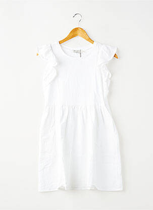 Rochie midi mâneci scurte mâneci scurte alb MINI MOLLY BY MOLLY BRAKEN fată