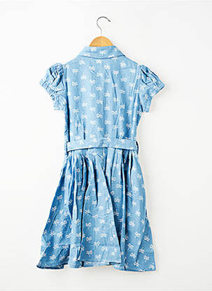 Rochie midi mâneci scurte mâneci scurte albastru MINI MOLLY BY MOLLY BRAKEN fată