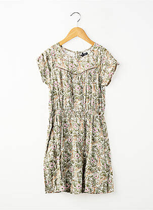 Rochie midi mâneci scurte mâneci scurte verde IKKS fată