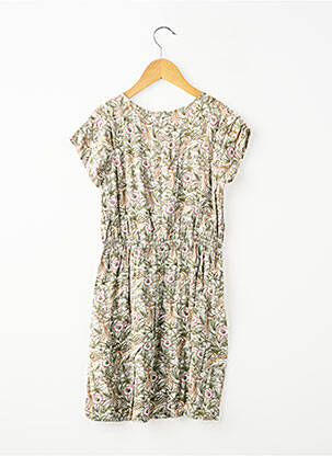 Rochie midi mâneci scurte mâneci scurte verde IKKS fată