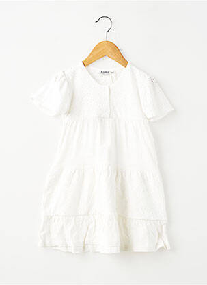 Rochie midi mâneci scurte mâneci scurte alb GARCIA fată