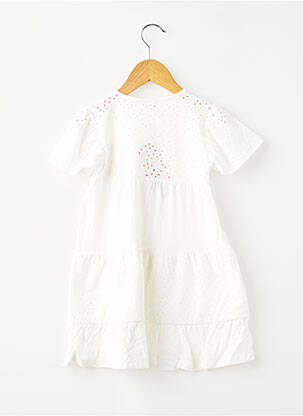 Rochie midi mâneci scurte mâneci scurte alb GARCIA fată
