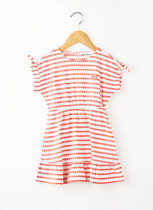 Rochie midi mâneci scurte mâneci scurte roșu GARCIA fată