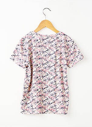 Tricou croială cambrată mâneci scurte roz GARCIA fată