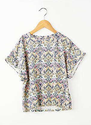 Tricou elasticitate mâneci scurte albastru GARCIA fată