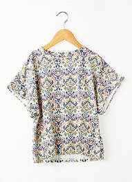 Tricou elasticitate mâneci scurte albastru GARCIA fată