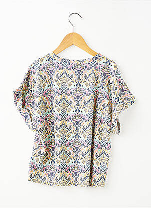 Tricou elasticitate mâneci scurte albastru GARCIA fată