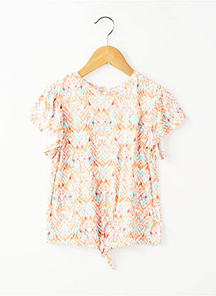 Tricou elasticitate mâneci scurte portocalie GARCIA fată