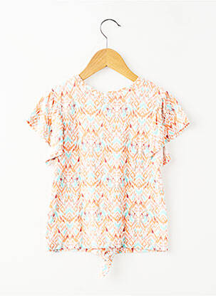Tricou elasticitate mâneci scurte portocalie GARCIA fată
