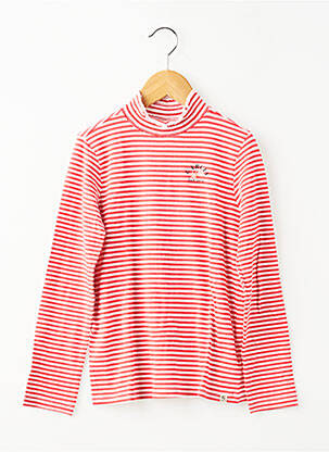 Tricou croială cambrată mâneci lungi roșu GARCIA fată