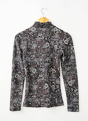 Top croială cambrată mâneci lungi negru GARCIA fată