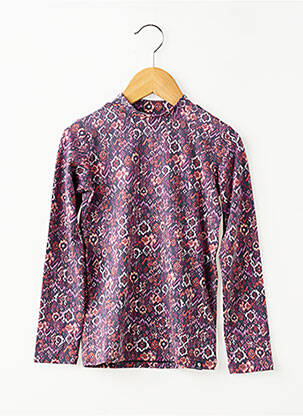 Tricou croială cambrată mâneci lungi violet GARCIA fată