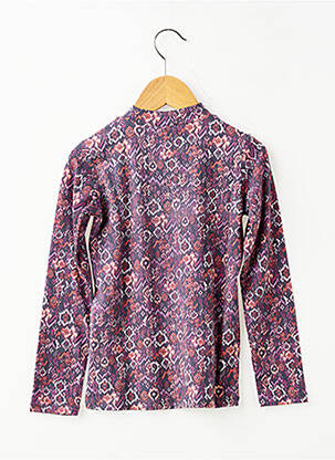 Tricou croială cambrată mâneci lungi violet GARCIA fată