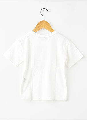 Tricou elasticitate mâneci scurte alb GARCIA fată
