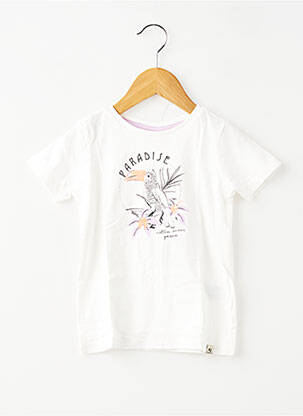 Tricou elasticitate mâneci scurte alb GARCIA fată