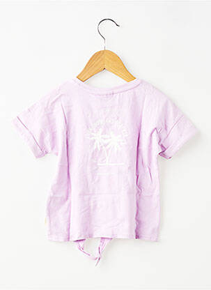 Tricou elasticitate mâneci scurte violet GARCIA fată