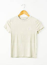 Tricou elasticitate mâneci scurte verde GARCIA fată