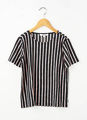 Tricou elasticitate mâneci scurte negru GARCIA fată