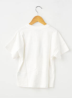 Tricou croială dreaptă mâneci scurte alb GARCIA fată