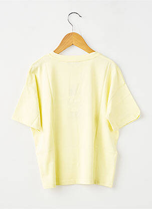 Tricou croială dreaptă mâneci scurte galben GARCIA fată