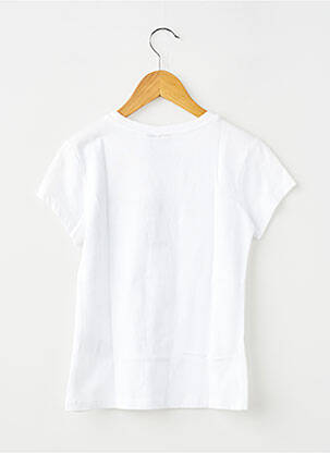 Tricou croială dreaptă mâneci scurte alb G STAR fată