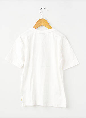 Tricou croială dreaptă mâneci scurte alb GARCIA fată