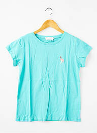 Tricou croială dreaptă mâneci scurte albastru MOLLY BRACKEN fată