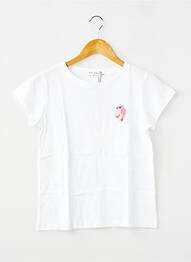 Tricou croială dreaptă mâneci scurte alb MOLLY BRACKEN fată