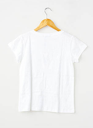 Tricou croială dreaptă mâneci scurte alb MOLLY BRACKEN fată