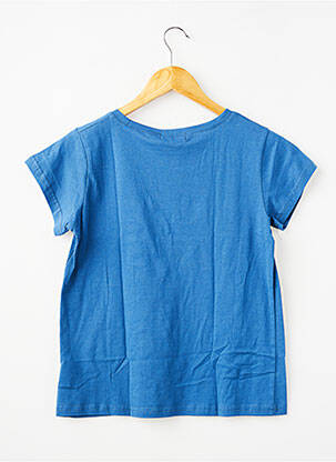 Tricou croială dreaptă mâneci scurte albastru MOLLY BRACKEN fată
