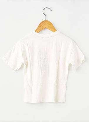 Tricou croială dreaptă mâneci scurte alb GARCIA fată