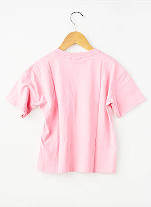 Tricou croială dreaptă mâneci scurte roz GARCIA fată