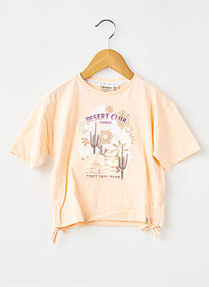 Tricou croială dreaptă mâneci scurte portocalie GARCIA fată