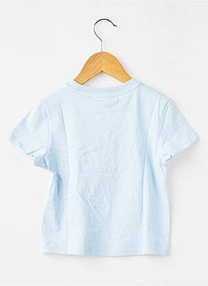 Tricou croială dreaptă mâneci scurte albastru GARCIA fată