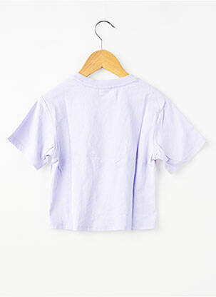 Tricou croială dreaptă mâneci scurte violet GARCIA fată