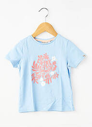 Tricou croială dreaptă mâneci scurte albastru GARCIA fată