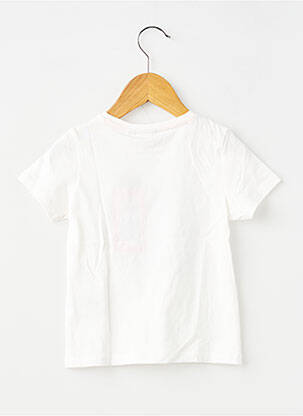 Tricou croială dreaptă mâneci scurte alb GARCIA fată