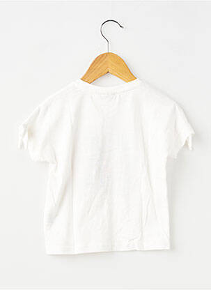 Tricou croială dreaptă mâneci scurte alb GARCIA fată