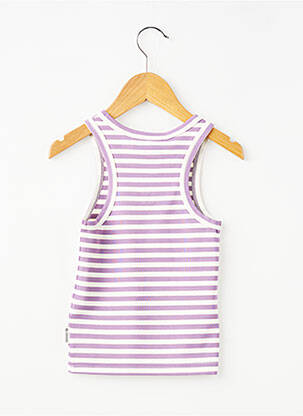 Top croială cambrată fără mâneci violet LE TEMPS DES CERISES fată