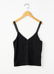 Top croială cambrată fără mâneci negru MOLLY BRACKEN fată