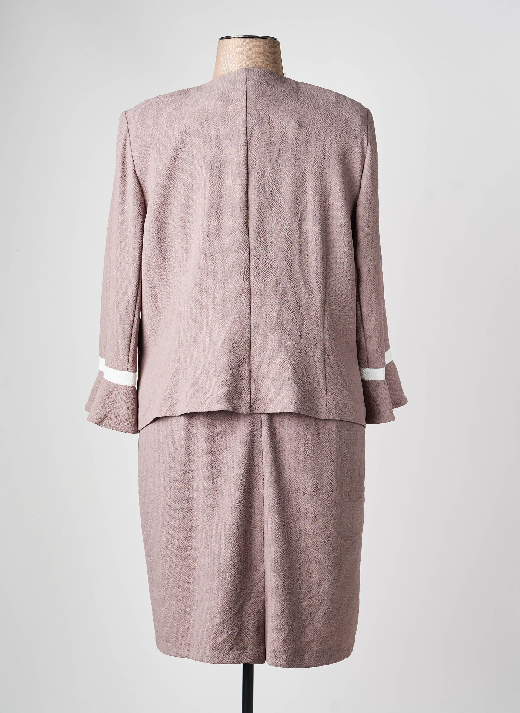 Set rochie croială cambrată maro CHRISTINE LAURE femeie