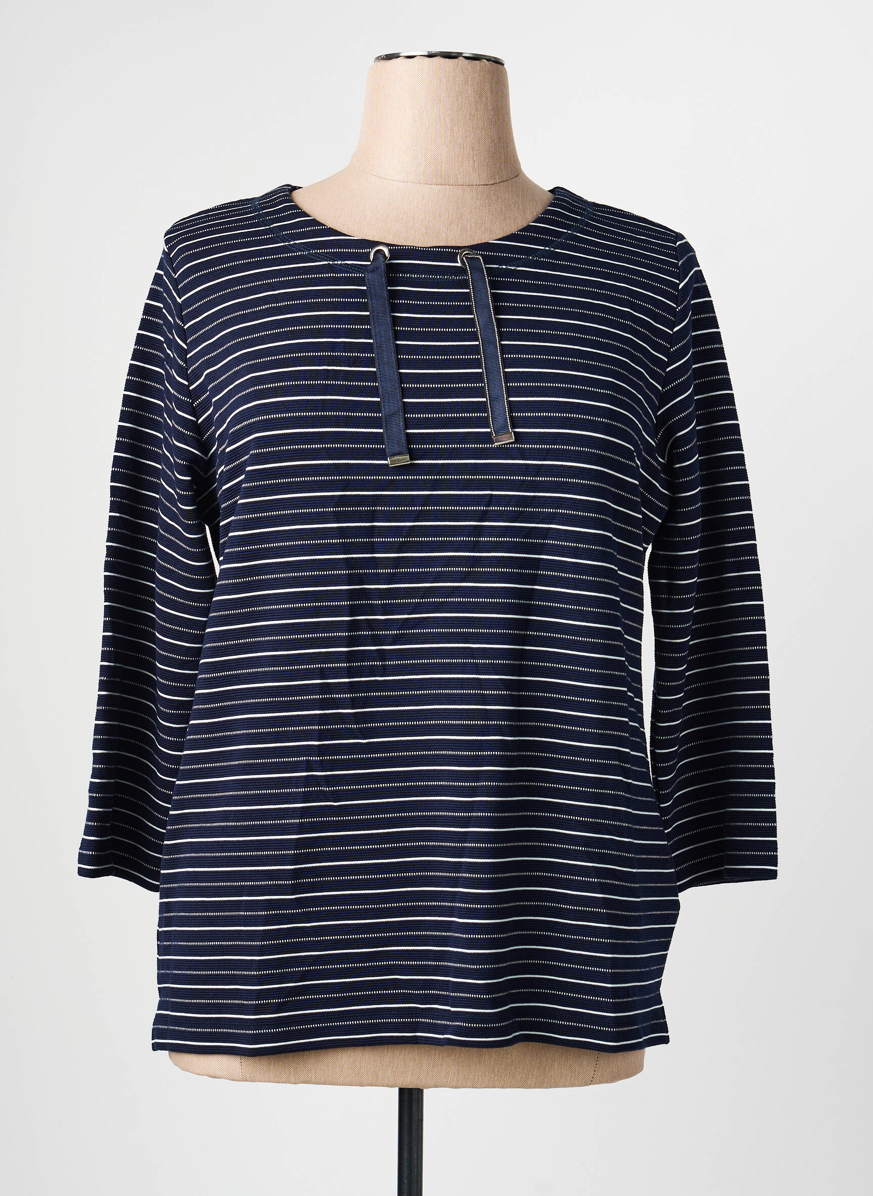 Tricou mâneci 3/4 mâneci 3/4 albastru RABE femeie