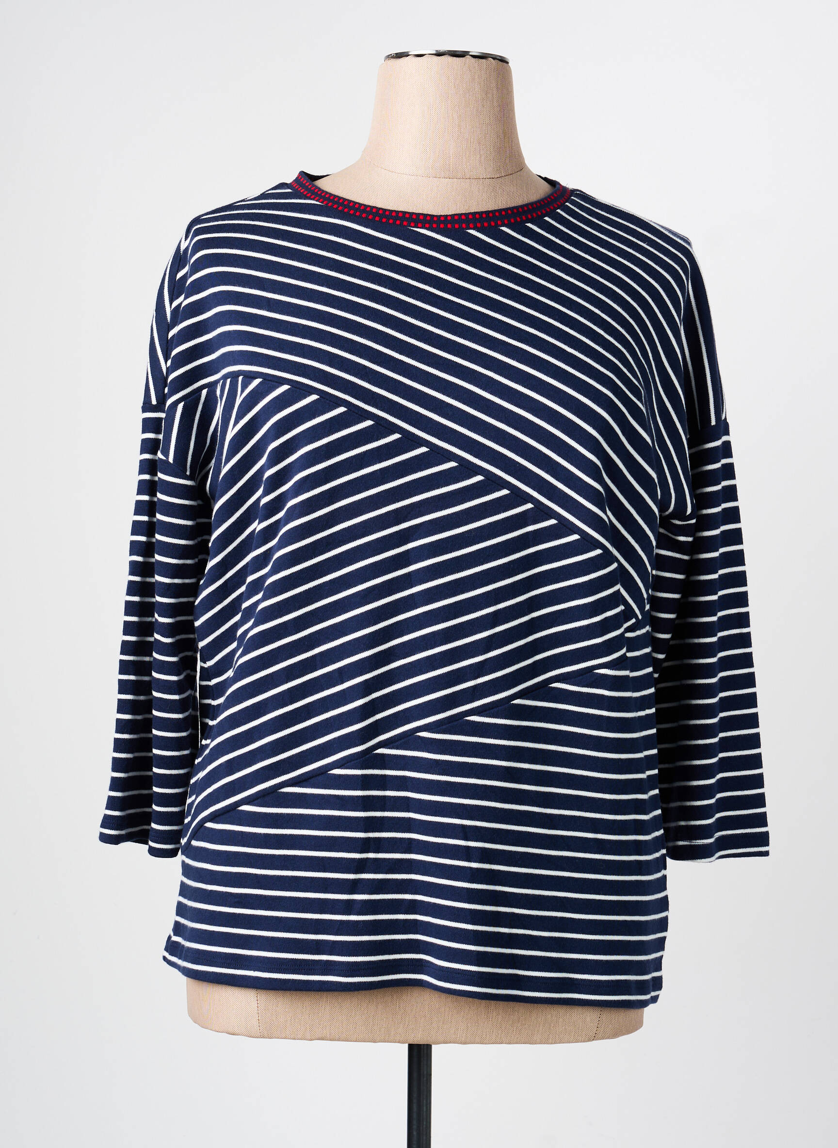 Tricou mâneci 3/4 mâneci 3/4 albastru OLSEN femeie