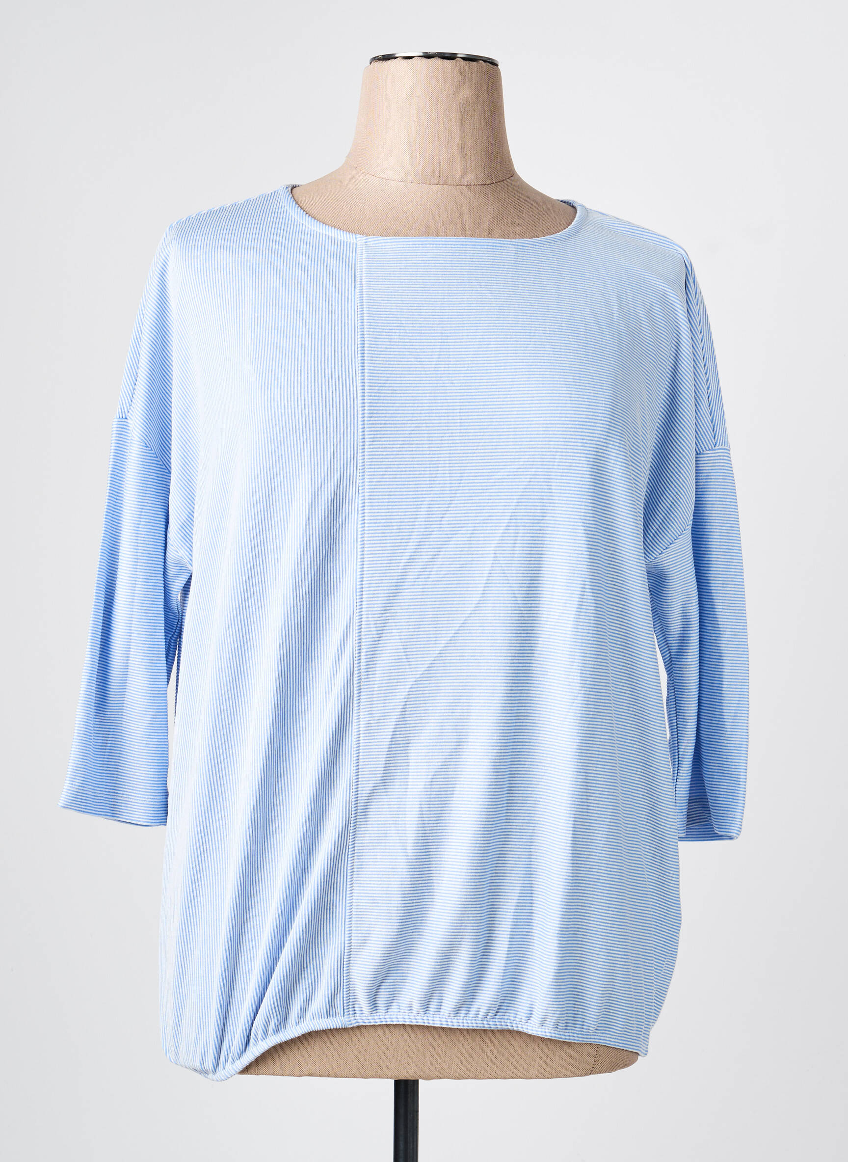 Tricou mâneci 3/4 mâneci 3/4 albastru OLSEN femeie