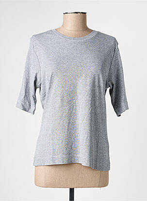 Tricou croială cambrată mâneci scurte gri M.X.O femeie