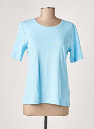 Tricou elasticitate mâneci scurte albastru M.X.O femeie