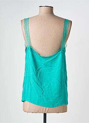 Top croială fluidă bretele subțiri verde CERISE BLUE femeie