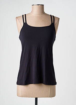 Top/caraco țesătură jersey negru AMOENA femeie